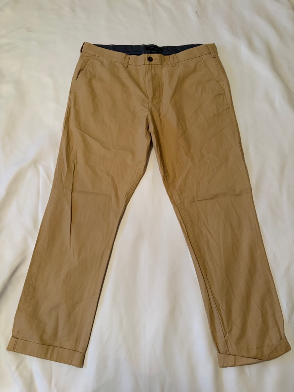 Tommy Hilfiger Khaki Straight-Leg Chinos